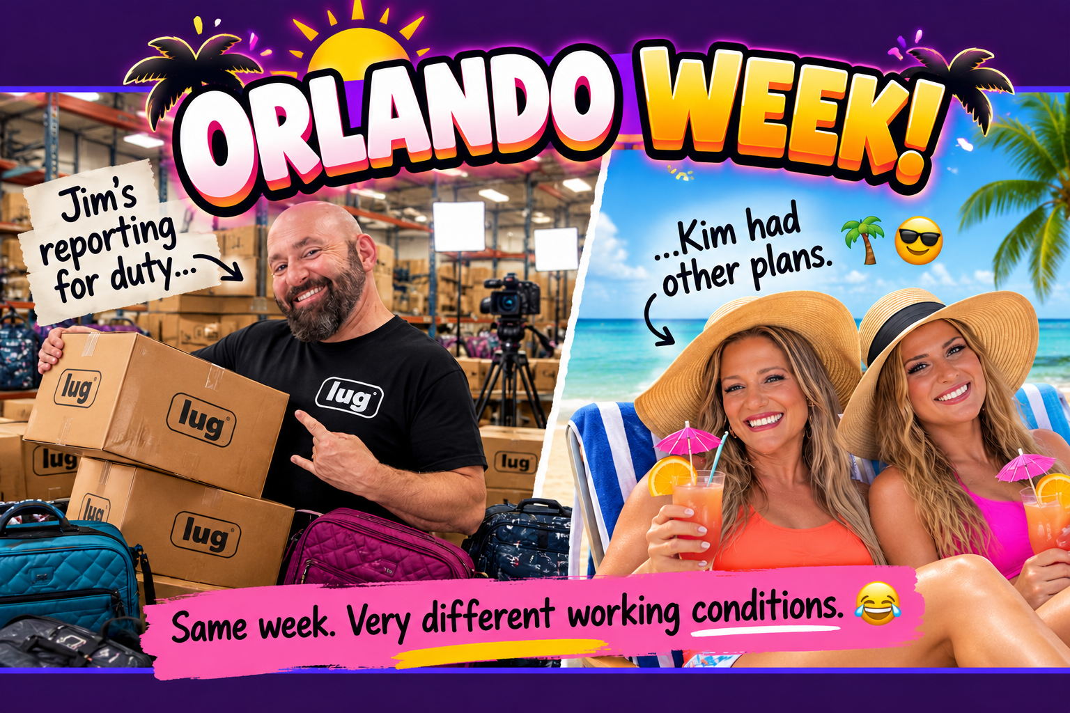Orlando Week — Jim reporting for duty in Orlando while Kim and Kamy enjoy Naples